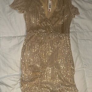 CBR Gold Sequin Dress